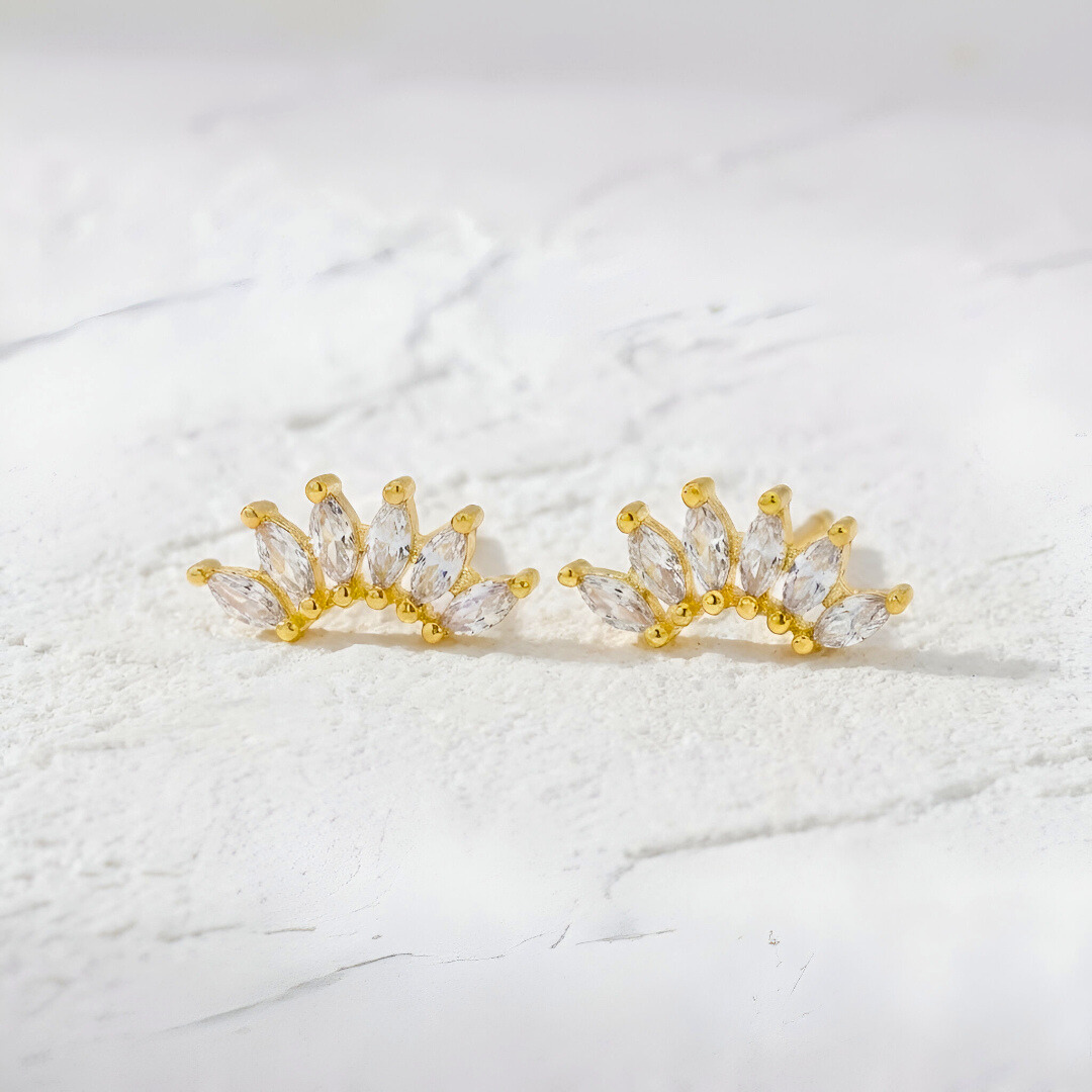 Marquise Cut Stud Earrings