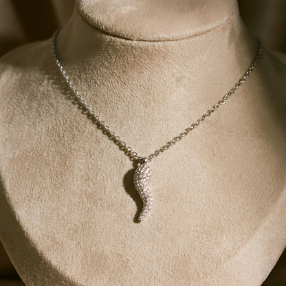 Pavé Horn Necklace
