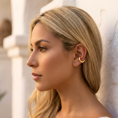 Chunky C-Shape Earrings