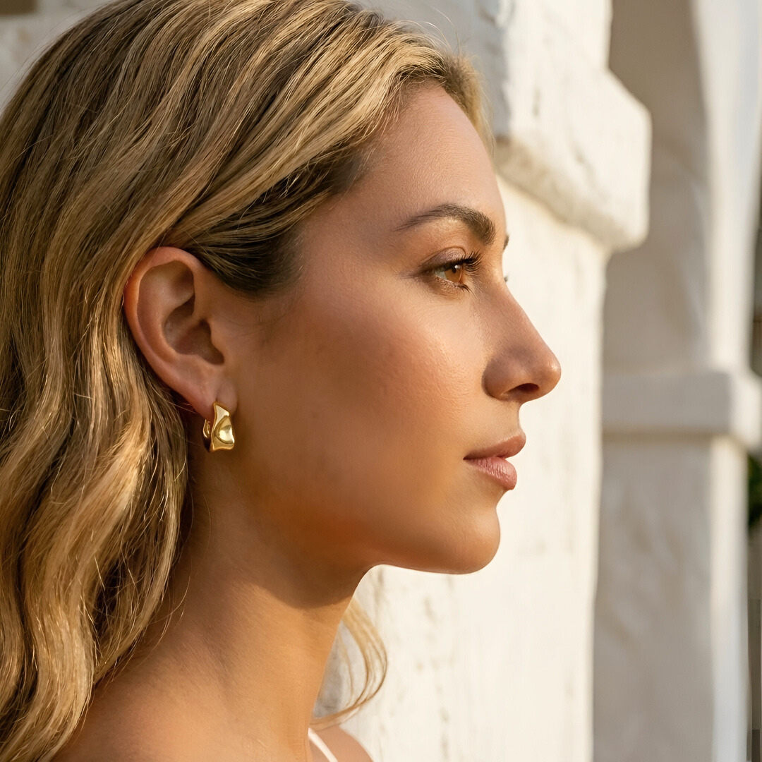 "Melted" Stud Earrings