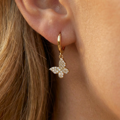 Butterfly Pendant Earrings