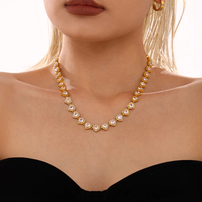 Tennis Heart Collier