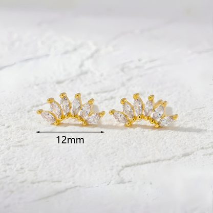 Marquise Cut Stud Earrings