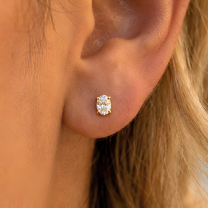 Oval Light Point Earrings