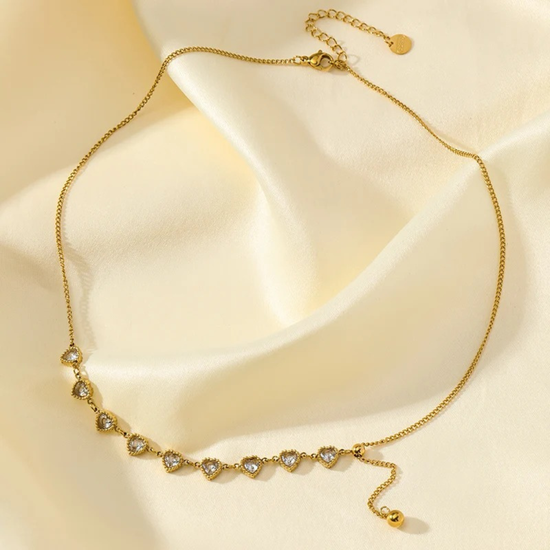 Hearts Up and Down Necklace