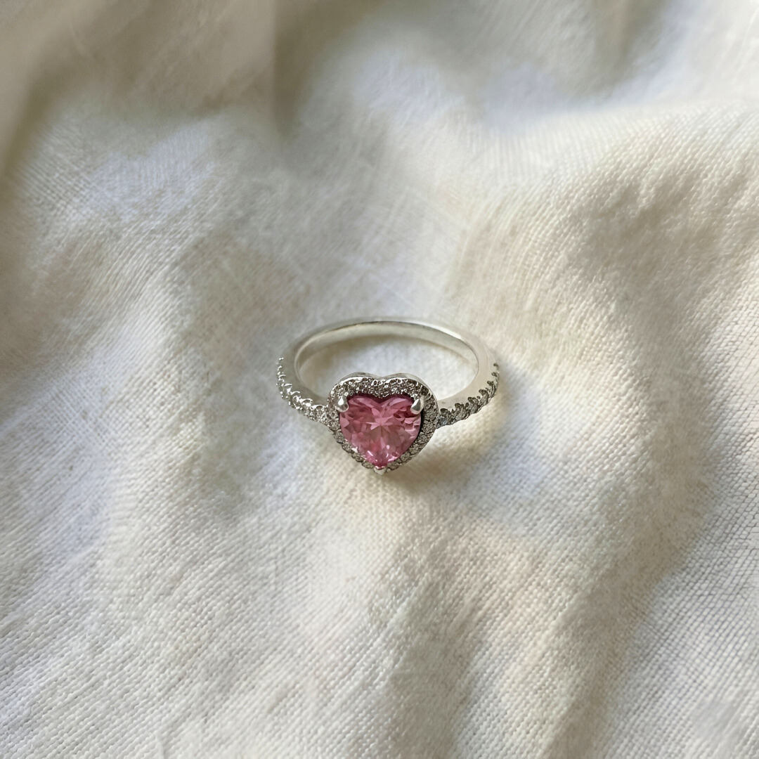 Heart Solitaire Ring