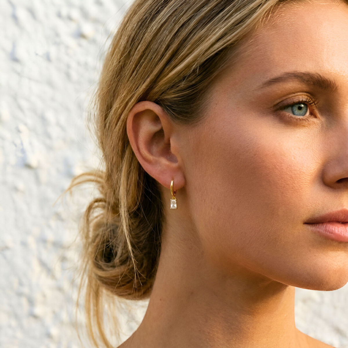 Rectangular Pendant Earrings