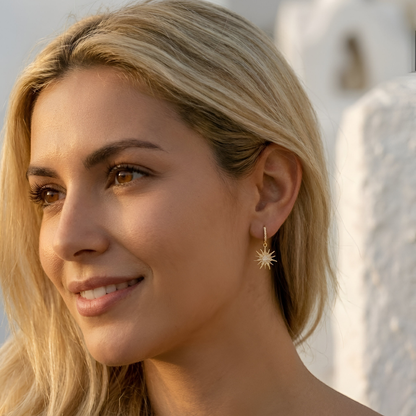 Sun Pendant Earrings