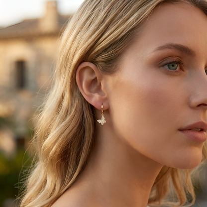 Butterfly Pendant Earrings