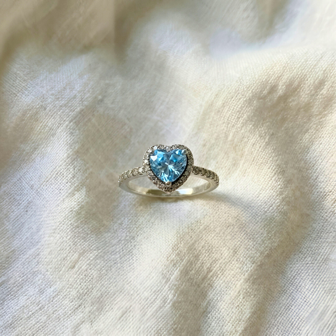 Heart Solitaire Ring