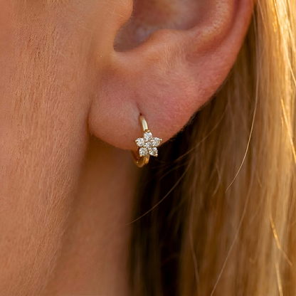 Star Huggie Earrings