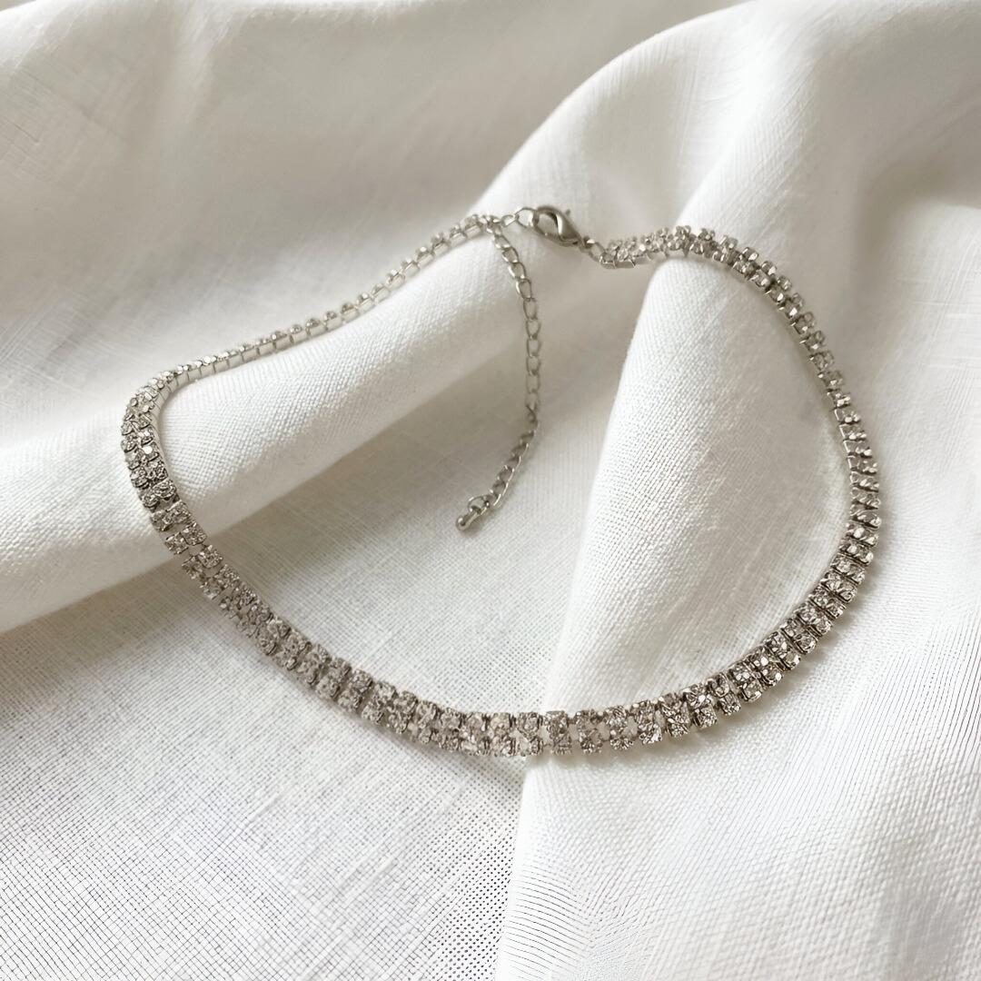 Rhinestone Tennis Choker