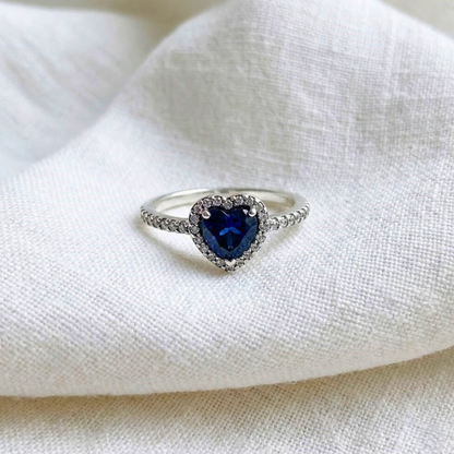 Heart Solitaire Ring