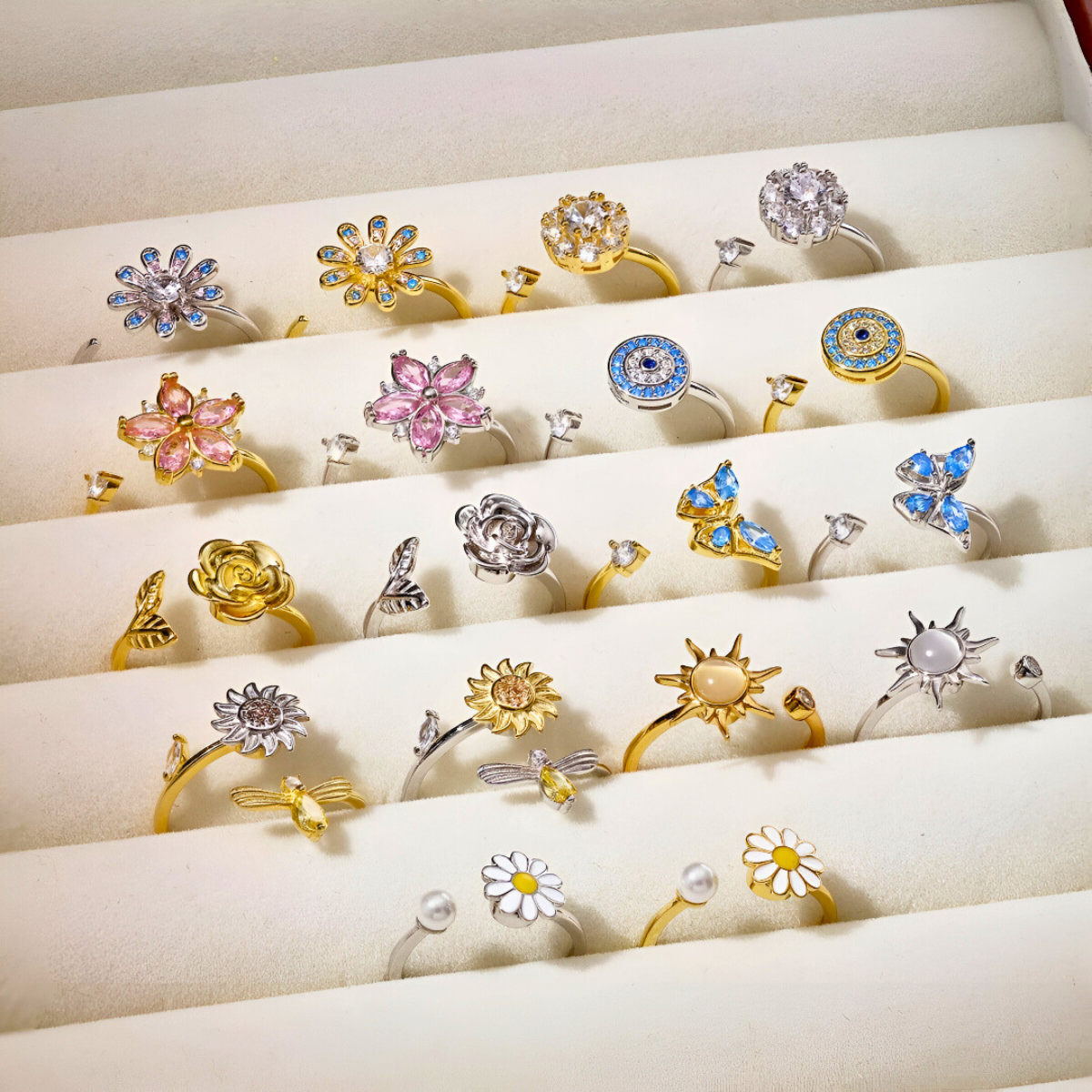 BUTTERFLY SPINNER RING