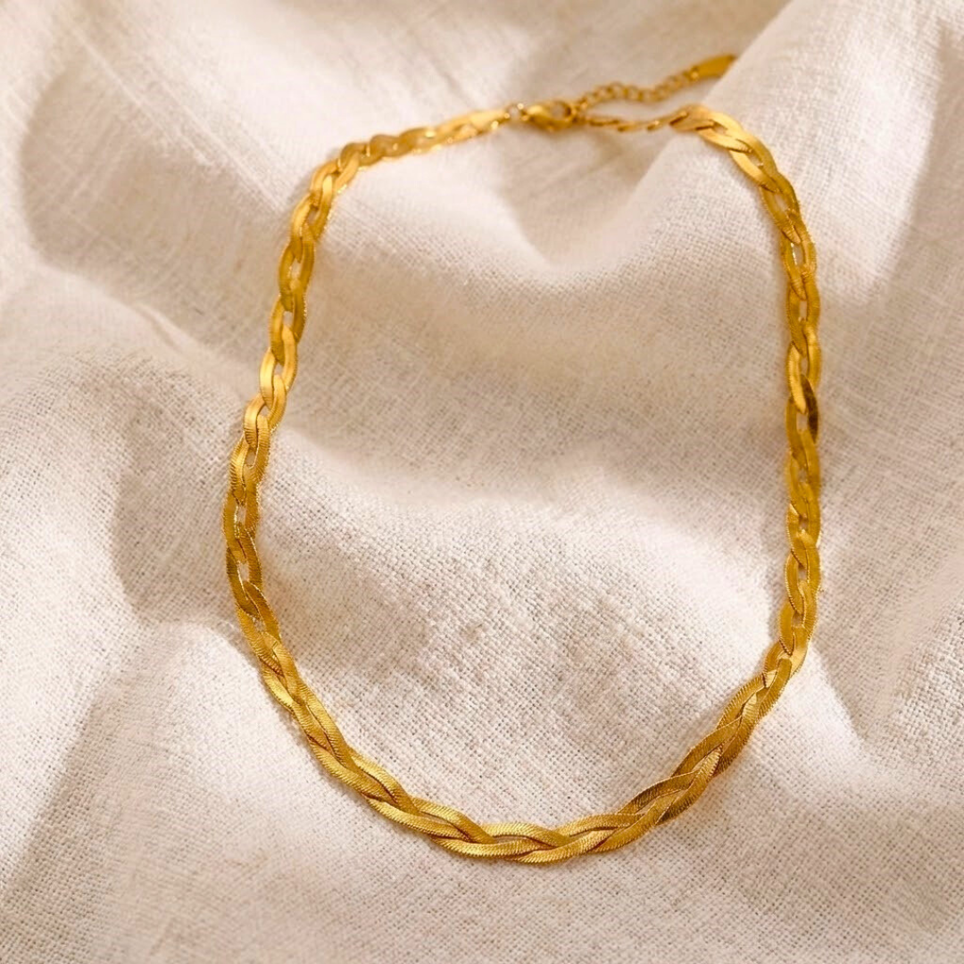 Braided Snake Necklace