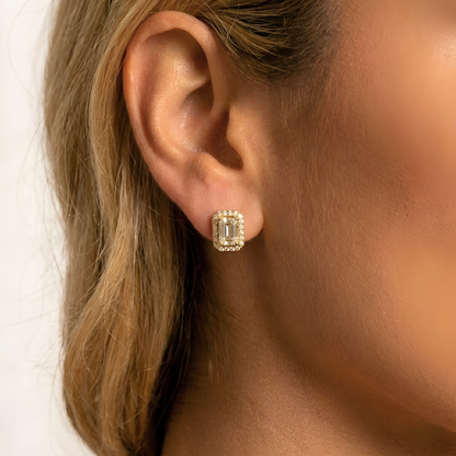 Emerald Cut Earrings