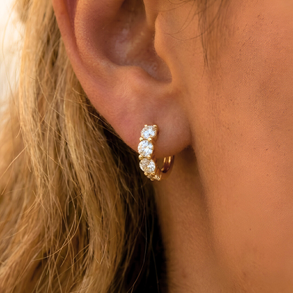 Huggie Trilogy with Zirconia