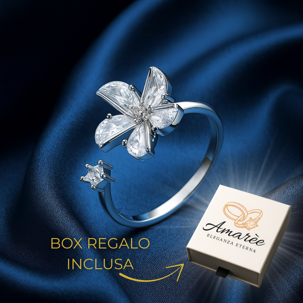 FLOWER SPINNER RING