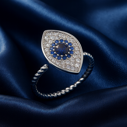 LUCKY EYE SPINNER RING